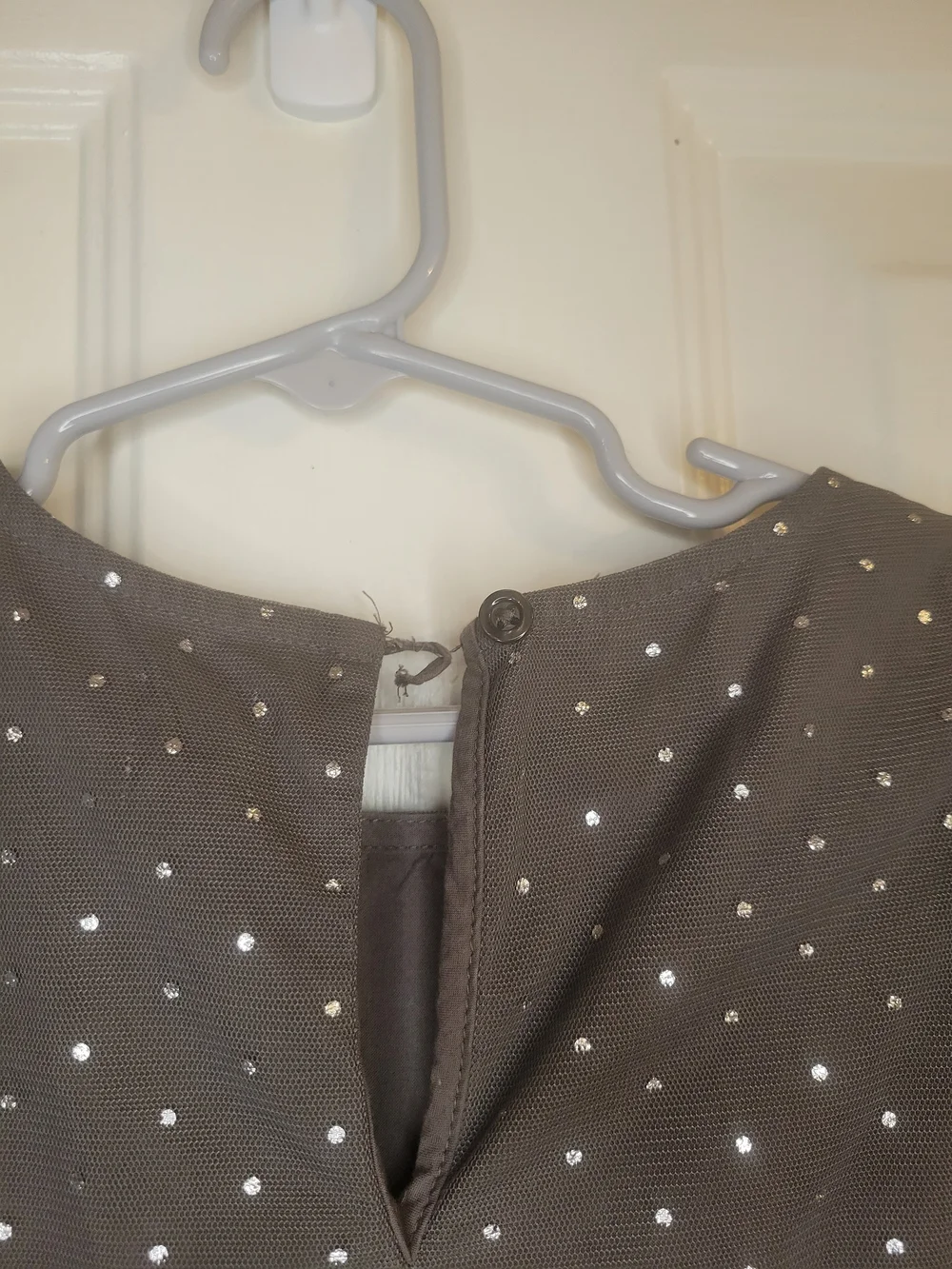 Gap Kids Gray Sparkle Tiered Tulle Dress